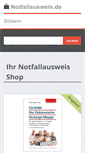 Mobile Screenshot of notfallausweis.de